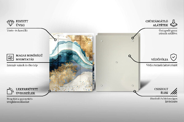 Zaščitna plošča za štedilnik Barvit marmor