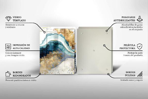 Zaščitna plošča za štedilnik Barvit marmor