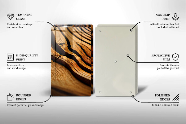 Zaščitna plošča za štedilnik Lesni štor