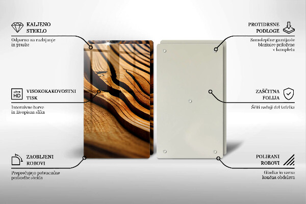 Zaščitna plošča za štedilnik Lesni štor