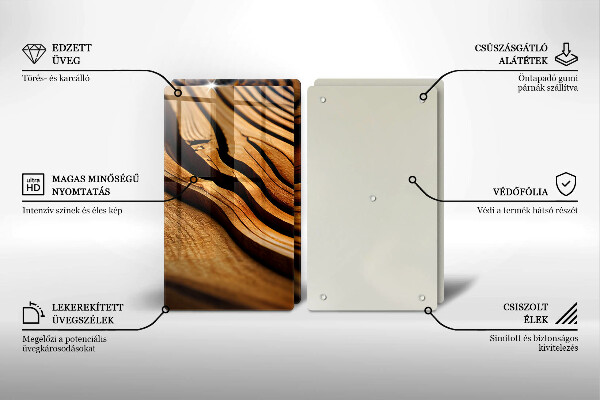 Zaščitna plošča za štedilnik Lesni štor