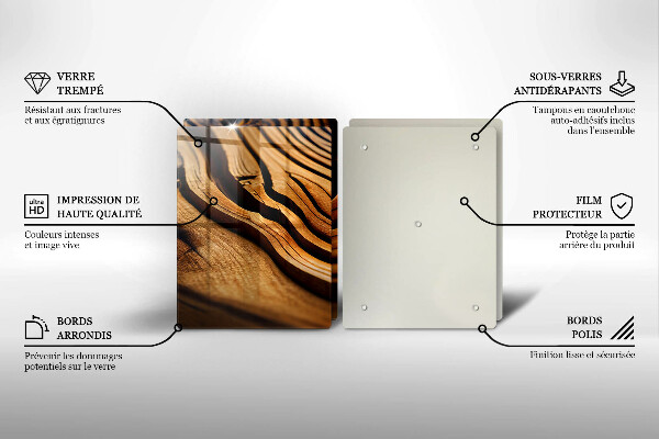 Zaščitna plošča za štedilnik Lesni štor