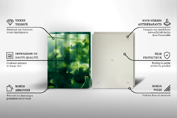 Zaščitna plošča za štedilnik Solatni listi