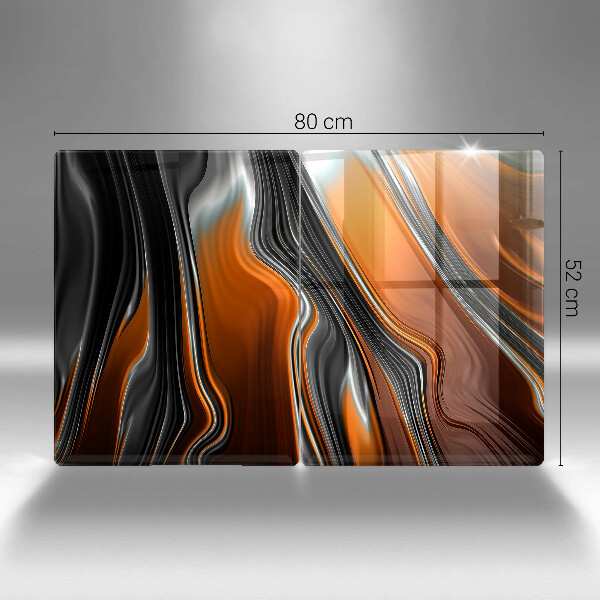 Zaščitna plošča za štedilnik Abstraktni vzorec