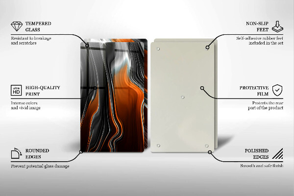 Zaščitna plošča za štedilnik Abstraktni vzorec