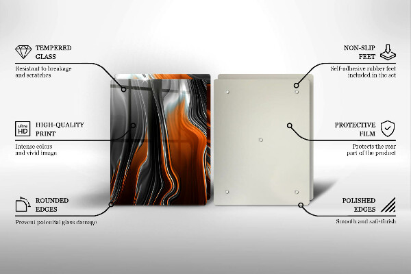 Zaščitna plošča za štedilnik Abstraktni vzorec