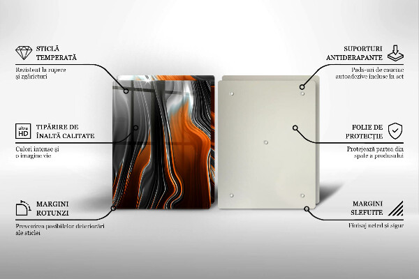Zaščitna plošča za štedilnik Abstraktni vzorec