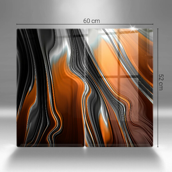 Zaščitna plošča za štedilnik Abstraktni vzorec