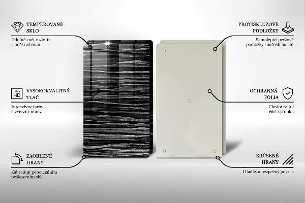Zaščitna plošča za štedilnik Črna abstrakcija