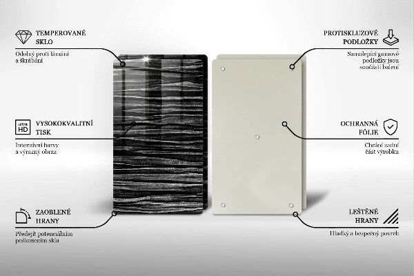 Zaščitna plošča za štedilnik Črna abstrakcija