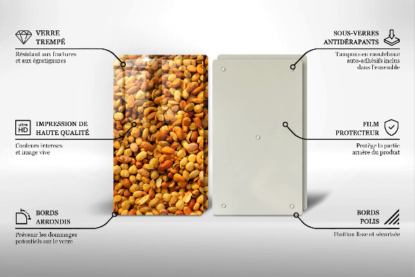 Zaščitna plošča za štedilnik Mešanica orehov