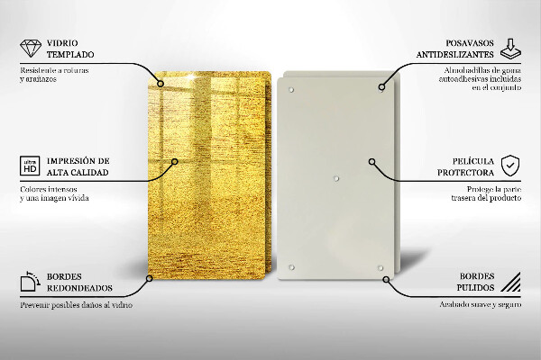 Zaščitna plošča za štedilnik Rumena abstrakcija