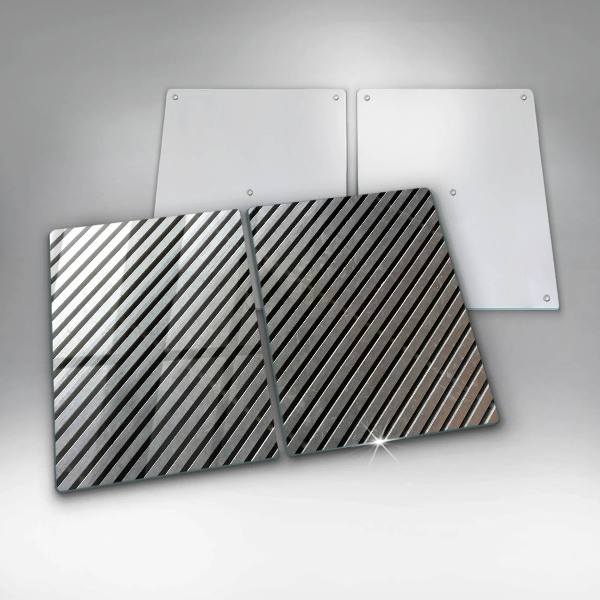 Zaščitna plošča za štedilnik Kovinske črte