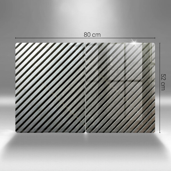 Zaščitna plošča za štedilnik Kovinske črte