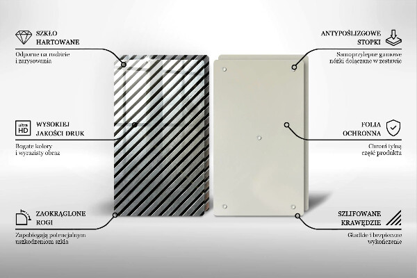 Zaščitna plošča za štedilnik Kovinske črte