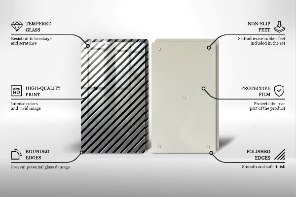 Zaščitna plošča za štedilnik Kovinske črte