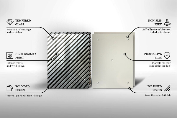 Zaščitna plošča za štedilnik Kovinske črte