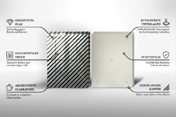 Zaščitna plošča za štedilnik Kovinske črte