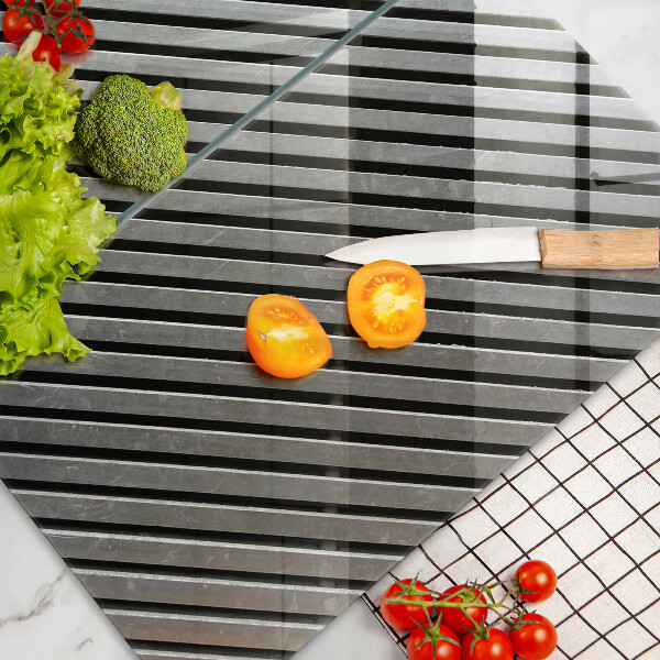 Zaščitna plošča za štedilnik Kovinske črte