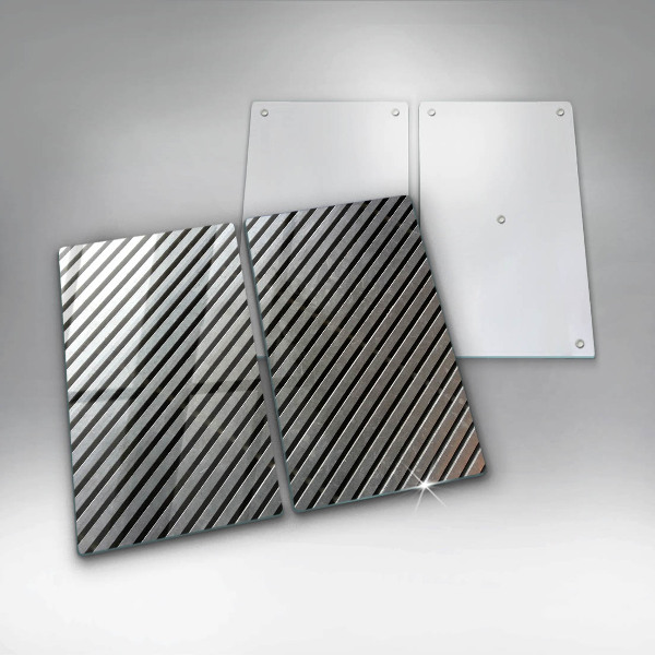 Zaščitna plošča za štedilnik Kovinske črte