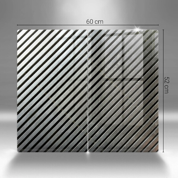 Zaščitna plošča za štedilnik Kovinske črte