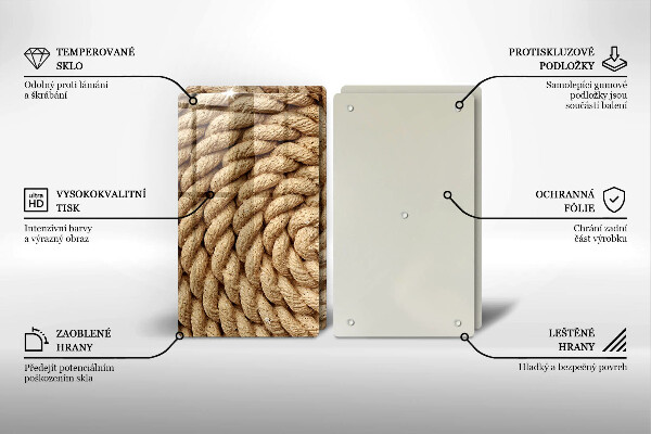 Zaščitna plošča za štedilnik Zvita vrv