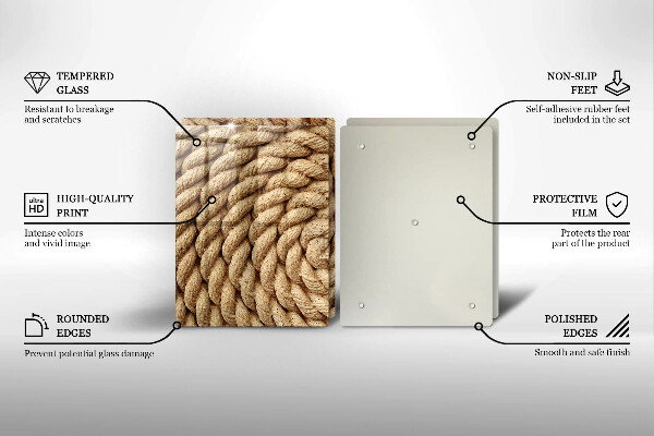 Zaščitna plošča za štedilnik Zvita vrv