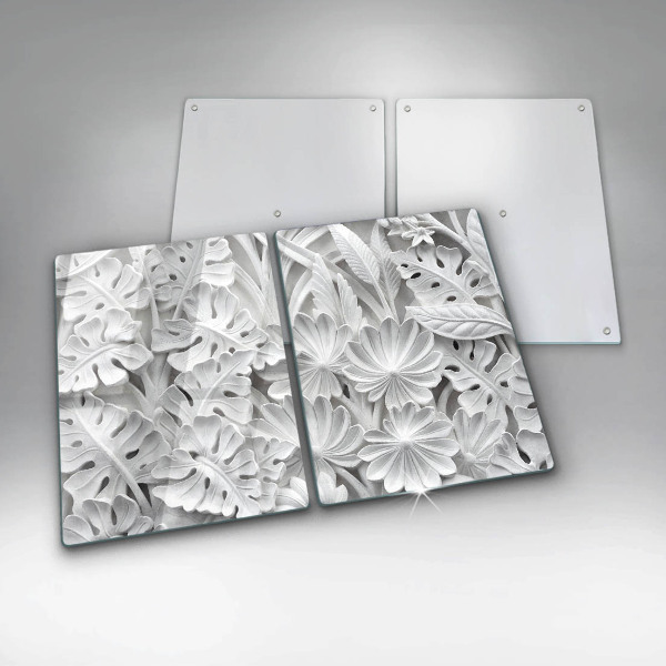 Zaščitna plošča za štedilnik Bele rože