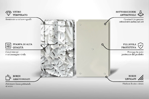 Zaščitna plošča za štedilnik Bele rože