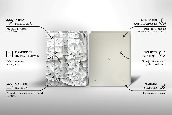 Zaščitna plošča za štedilnik Bele rože