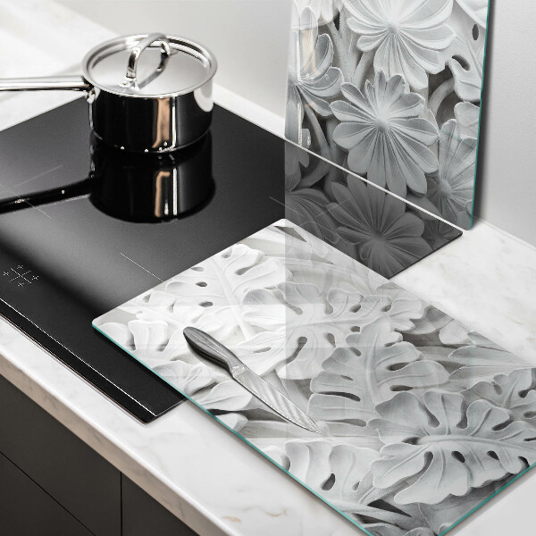 Zaščitna plošča za štedilnik Bele rože