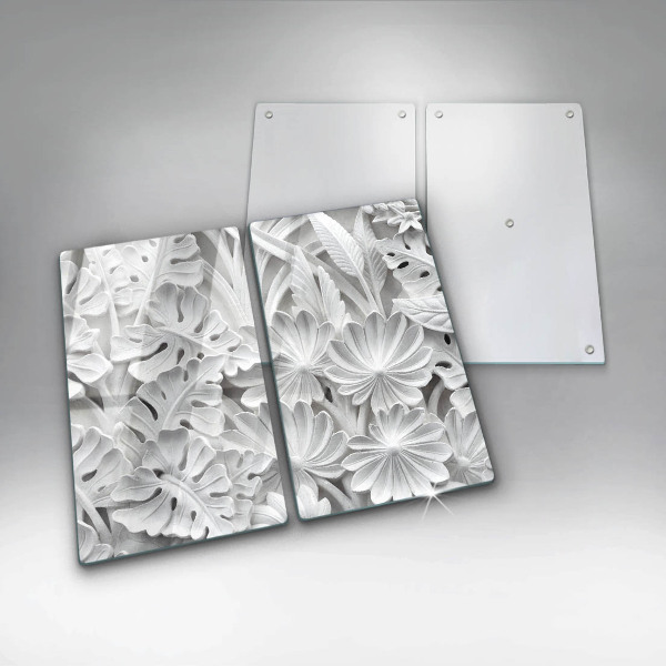 Zaščitna plošča za štedilnik Bele rože