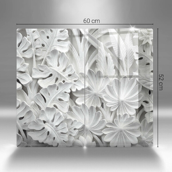 Zaščitna plošča za štedilnik Bele rože