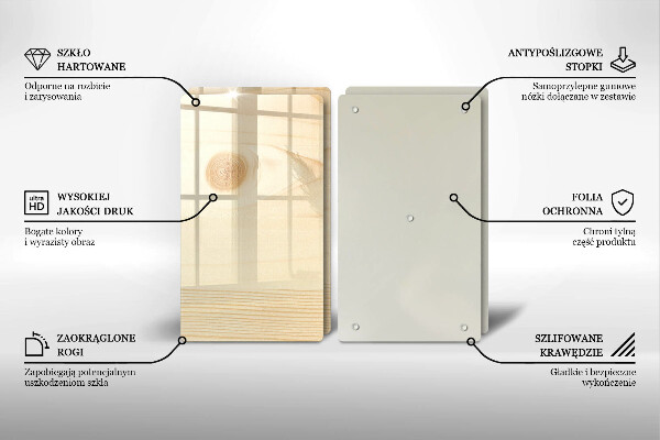 Zaščitna plošča za štedilnik Lesena deska