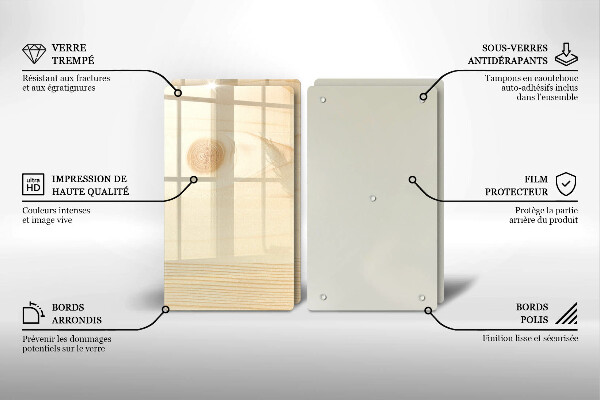 Zaščitna plošča za štedilnik Lesena deska