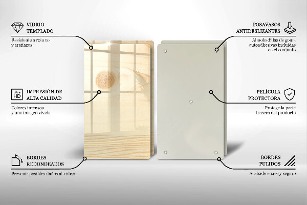 Zaščitna plošča za štedilnik Lesena deska