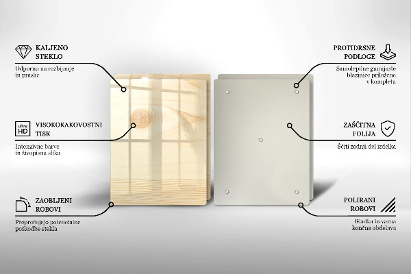 Zaščitna plošča za štedilnik Lesena deska
