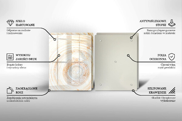 Zaščitna plošča za štedilnik Tekstura lesa