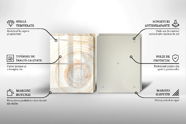 Zaščitna plošča za štedilnik Tekstura lesa