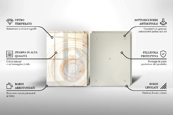 Zaščitna plošča za štedilnik Tekstura lesa