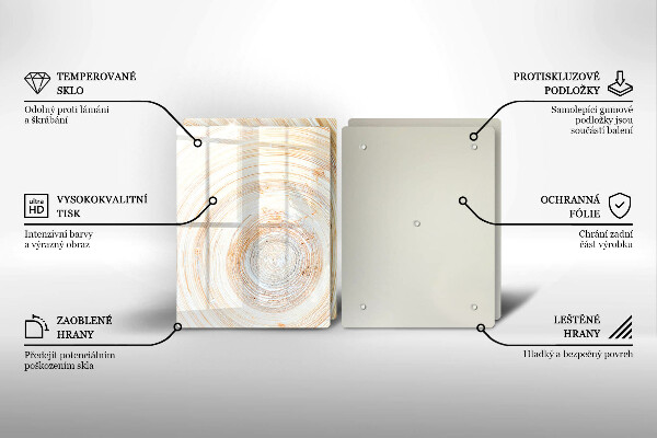 Zaščitna plošča za štedilnik Tekstura lesa