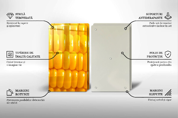 Zaščitna plošča za štedilnik Koruzna zrna