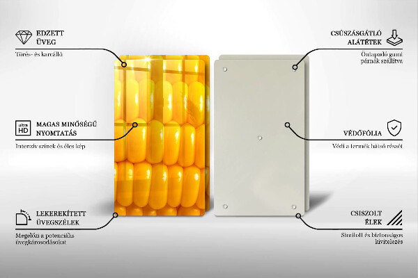 Zaščitna plošča za štedilnik Koruzna zrna