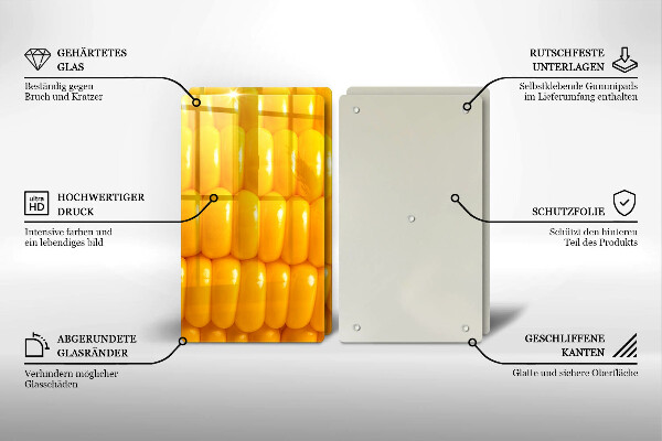Zaščitna plošča za štedilnik Koruzna zrna