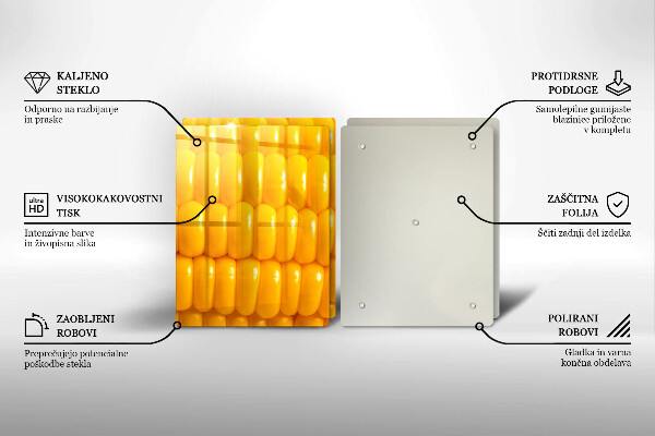 Zaščitna plošča za štedilnik Koruzna zrna