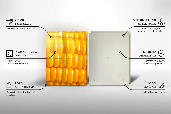 Zaščitna plošča za štedilnik Koruzna zrna
