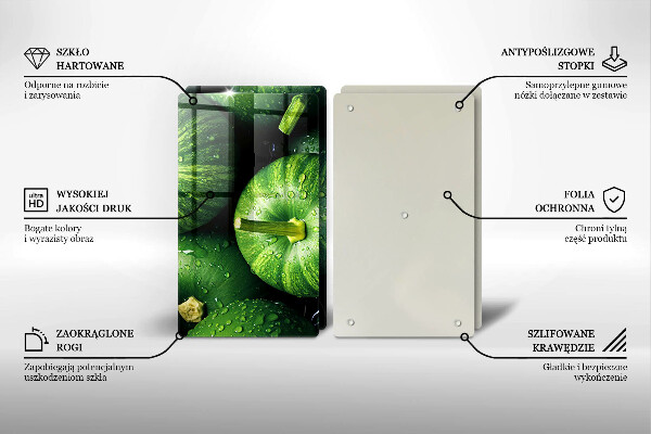 Zaščitna plošča za štedilnik Zelene buče