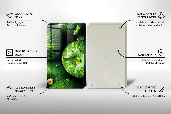 Zaščitna plošča za štedilnik Zelene buče