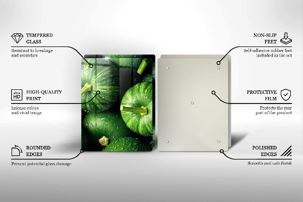 Zaščitna plošča za štedilnik Zelene buče