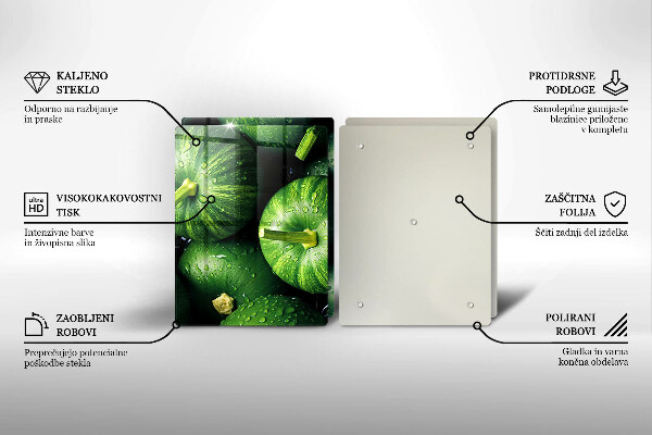 Zaščitna plošča za štedilnik Zelene buče